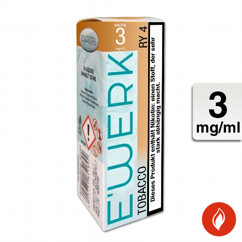 E-Liquid E'WERK RY4 3 mg