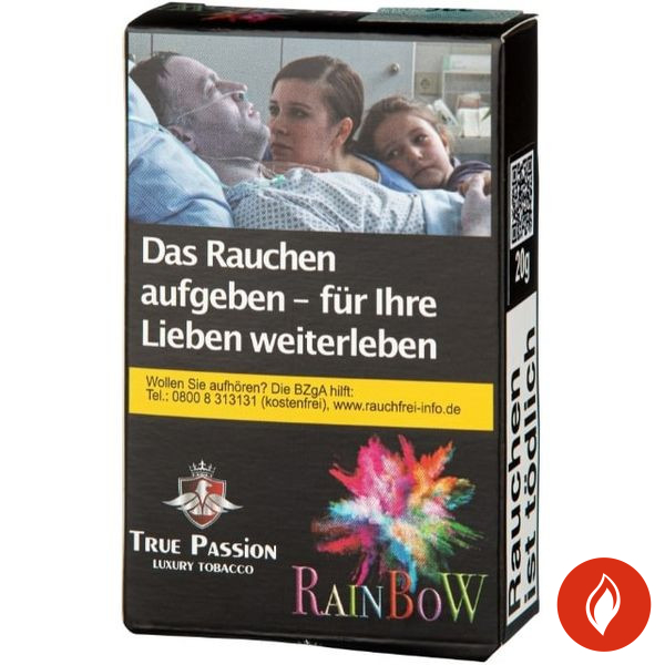 True Passion Rainbow Wasserpfeifentabak Schachtel