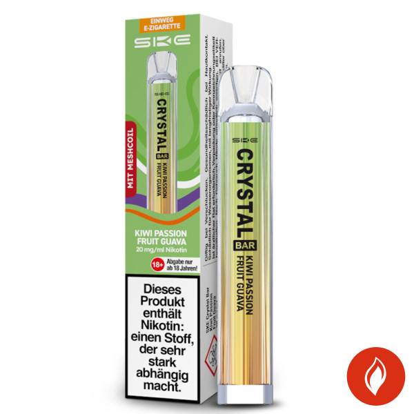 SKE Crystal Bar Kiwi Passionfruit Guava 20mg Einweg E-Zigarette