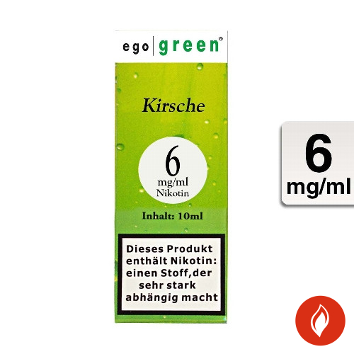 E-Liquid Ego Green Kirsche 6 mg