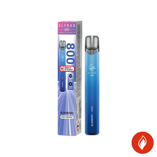 Elfbar 800 Blueberry 0mg Einweg E-Zigarette