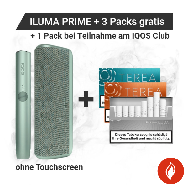 IQOS Iluma Prime Jade Green + gratis TEREA Sticks bei Registrierung
