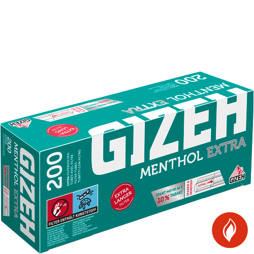 Gizeh Menthol Extra Filterhülsen Packung
