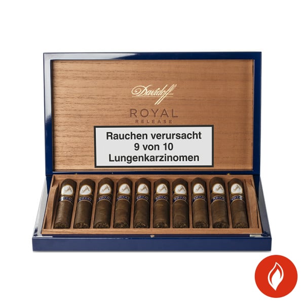 Davidoff Royal Release Robusto Zigarren Kiste offen