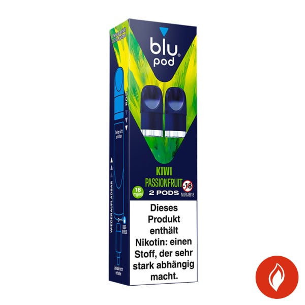 Blu Pod Kiwi Passionfruit 18mg Prefilled Pods Packung