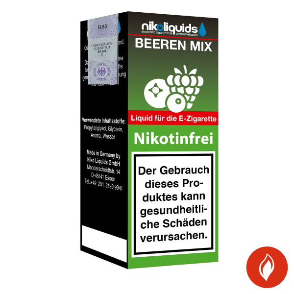 E-Liquid Nikoliquids Beeren Mix 0 mg 70 Pg/30 Vg