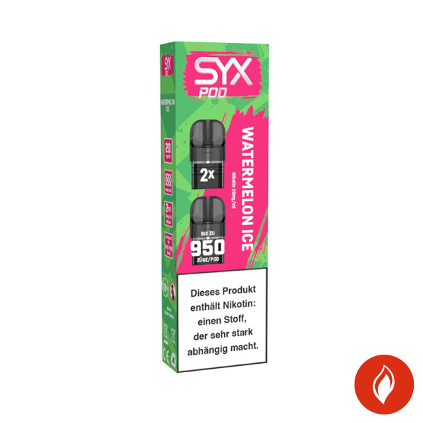 Syx Pod Watermelon Ice 20mg Prefilled Pods