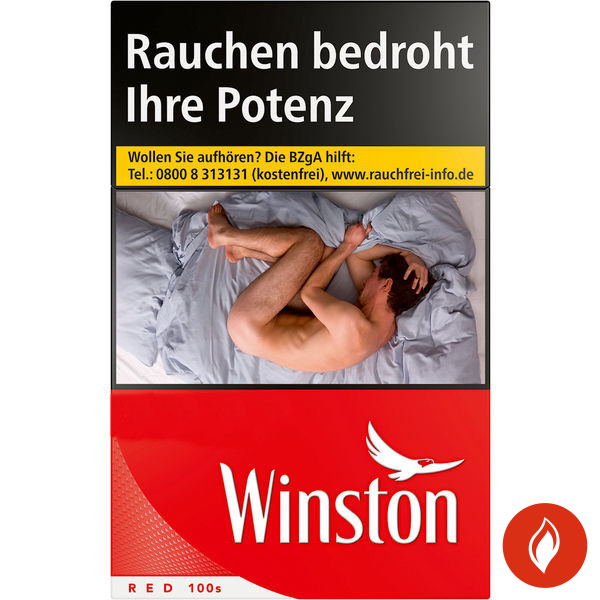 Winston Red 100 Big Pack Zigaretten Schachtel