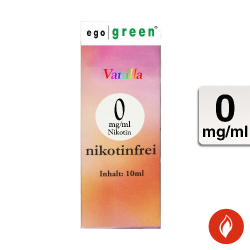 E-Liquid Ego Green Vanilla 0 mg