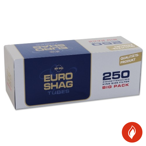 Euro Shag Filterhülsen King Size 250 Stück Packung