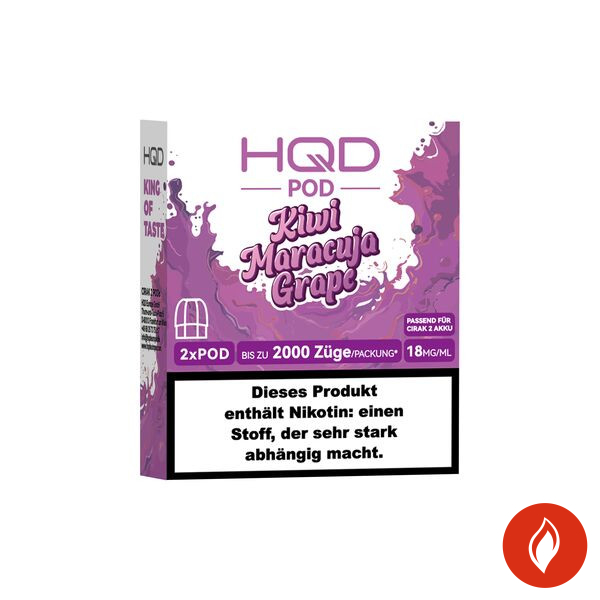 HQD Cirak 2 Kiwi Maracuja Grape 18mg Prefilled Pods