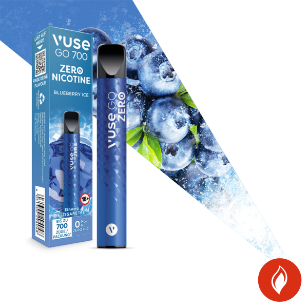 Vuse Go 700 Blueberry Ice 0mg Einweg E-Zigarette