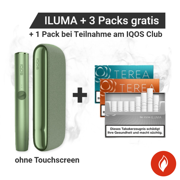 IQOS Iluma Moss Green + gratis TEREA Sticks bei Registrierung