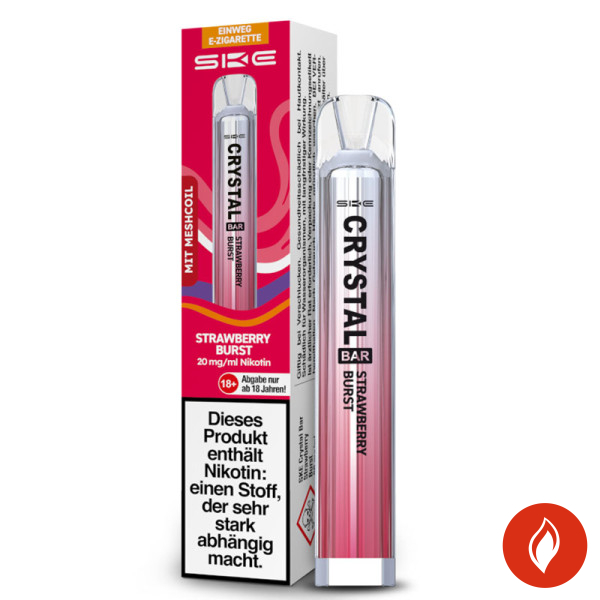 SKE Crystal Bar Strawberry Burst 20mg Einweg E-Zigarette