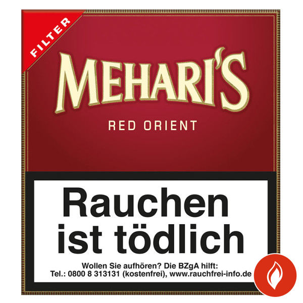 Mehari Red Orient Filter Zigarillos Schachtel