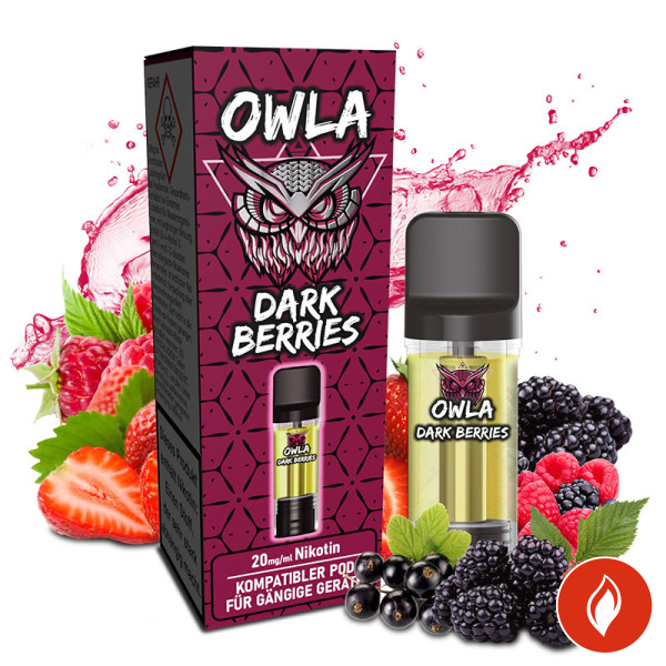 Owla Dark Berries 20mg Prefilled Pod