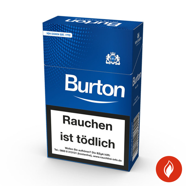 Burton Blue Eco-Zigarillos Original Pack Naturdeckblatt