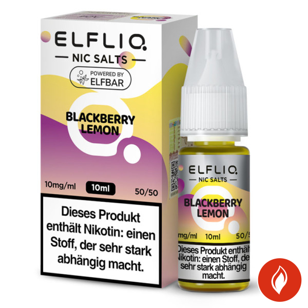 Elfbar Elfliq Blackberry Lemon 10mg Nikotinsalz