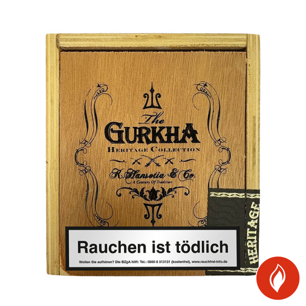 Gurkha Heritage Corto Robusto Zigarren Kiste Closed