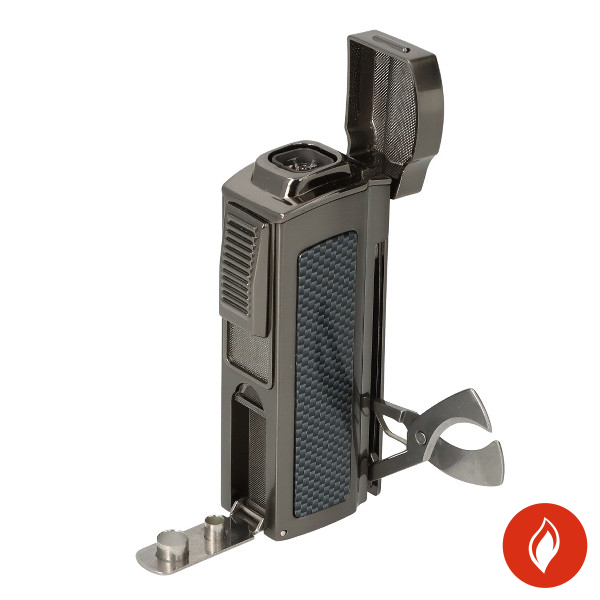 Winjet Carbon Jet Zigarrenfeuerzeug mit Punch und Sissor