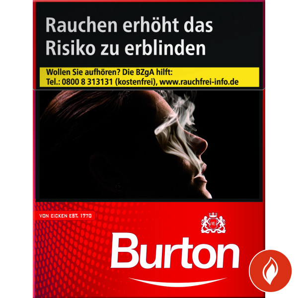 Burton Red Big Pack Zigaretten Stange