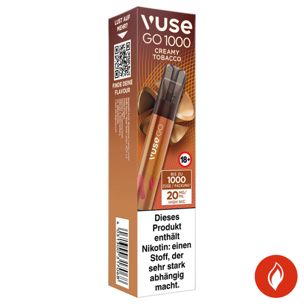 Vuse Go 1000 Creamy Tobacco 20mg Einweg E-Zigarette