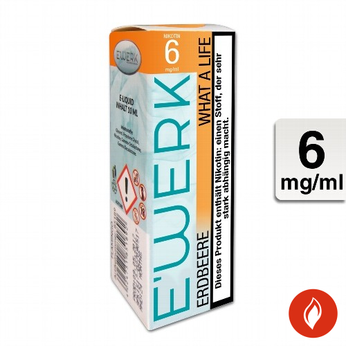 E-Liquid E'WERK What a Life 6 mg Nikotin