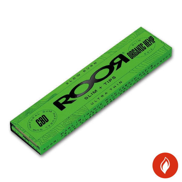 Roor Organic Slim + Tips Zigarettenpapier Packung
