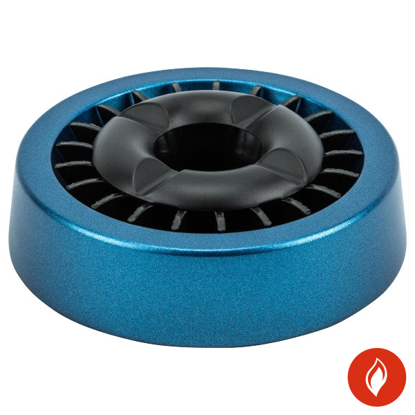 Metallascher Glitter Blau / Schwarz Sterneinsatz