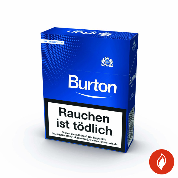 Burton Blue Eco-Zigarillos Big Pack Naturdeckblatt Stange