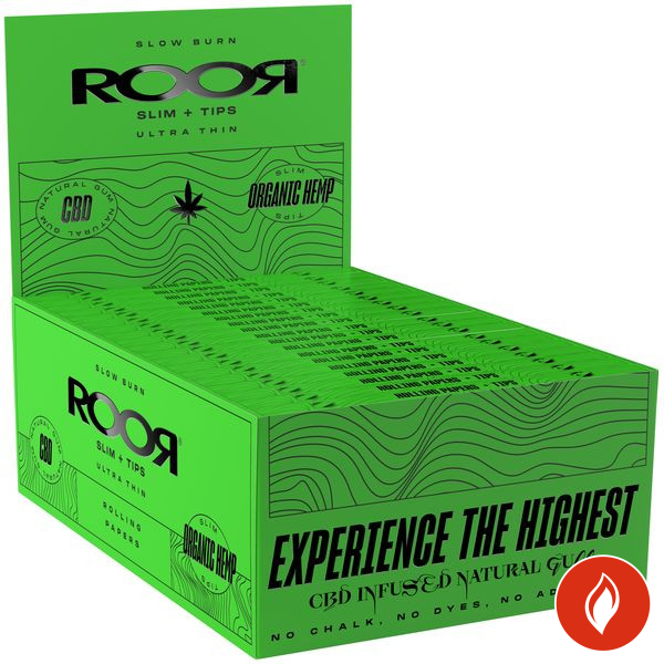 Roor Organic Slim + Tips Zigarettenpapier Gebinde