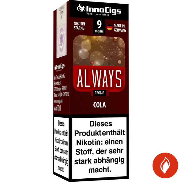 InnoCigs E-Liquid Always Cola Aroma 9 mg