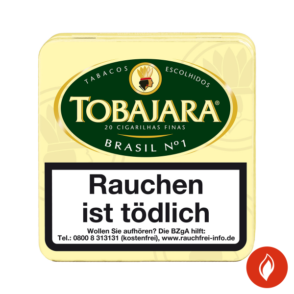 Tobajara No. 1 Brasil Zigarillos 20er Blechschachtel
