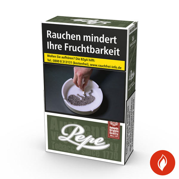 Pepe Dark Green Original Pack Zigaretten Schachtel