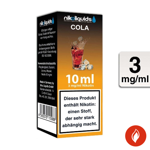 E-Liquid Nikoliquids Cola 3 mg 70 Pg 30 Vg