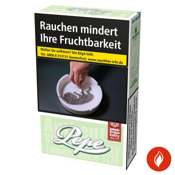 Pepe Bright Green Original Pack Zigaretten Stange