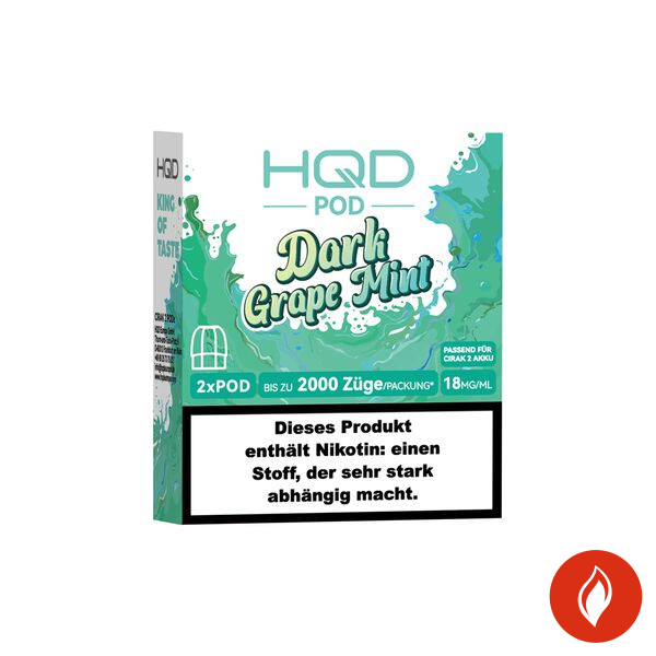 HQD Cirak 2 Dark Grape Mint 18mg Prefilled Pods