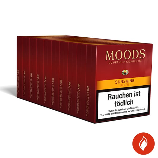 Dannemann Moods Sunshine Filter 20er Zigarillos Gebinde