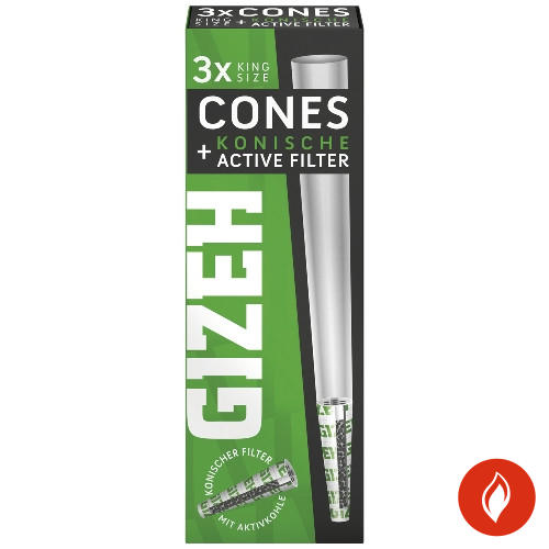 Gizeh Black Cones Aktivkohlefilter Packung