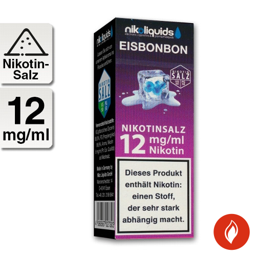 E-Liquid Nikotinsalz Nikoliquids Eisbonbon 12 mg