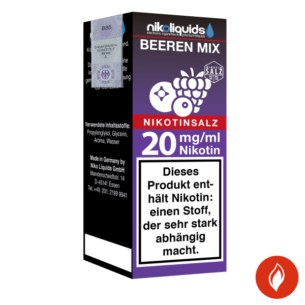 E-Liquid Nikotinsalz Nikoliquids Beeren Mix 20 mg
