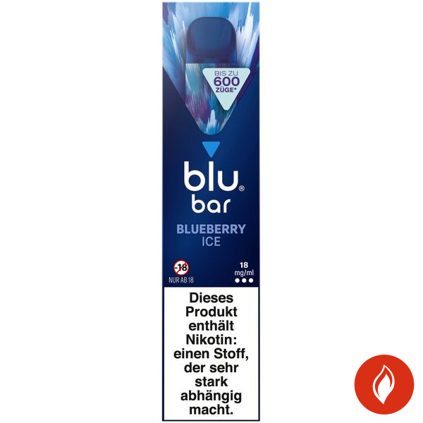 Blu Bar Blueberry Ice 18mg Einweg E-Zigarette