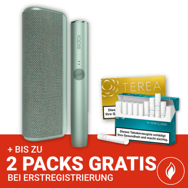 IQOS Iluma Prime Jade Green + gratis TEREA Sticks bei Registrierung