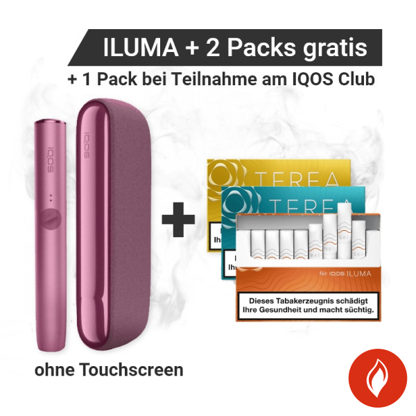 IQOS ILUMA Sunset Red + gratis TEREA Sticks bei Registrierung