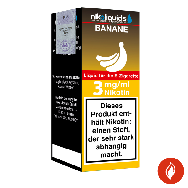 E-Liquid Nikoliquids Banane 3 mg 70 Pg 30 Vg