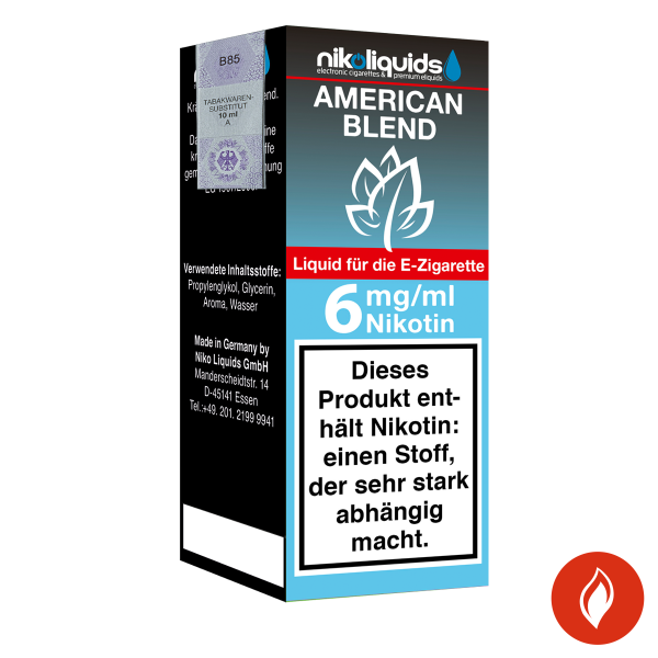 E-Liquid Nikoliquids American Blend 6 mg 70Pg/30Vg