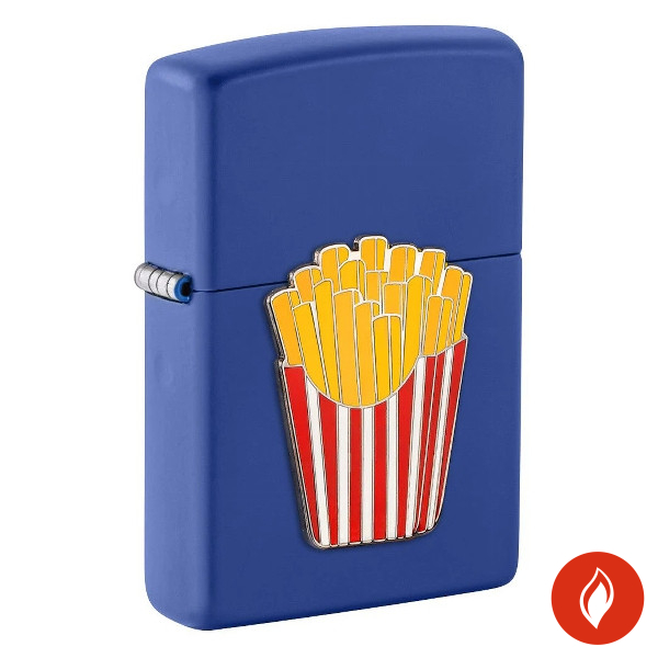 Zippo Royal Blue Matt Fries Logo