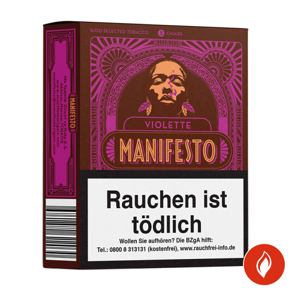 Manifesto Violette Zigarillos Schachtel