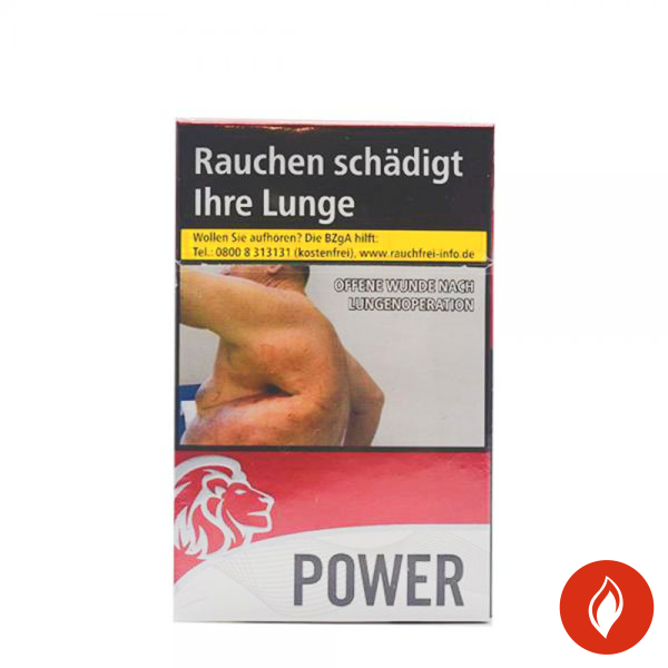 Power Red OP Zigaretten Schachtel