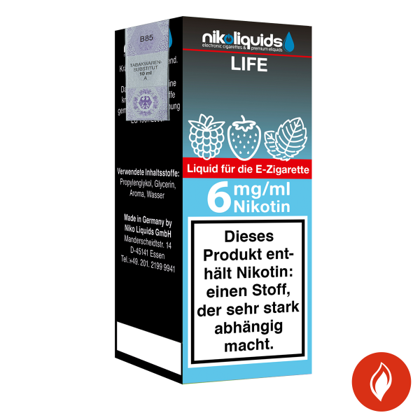 E-Liquid Nikoliquids Life 6 mg 70 Pg 30 Vg